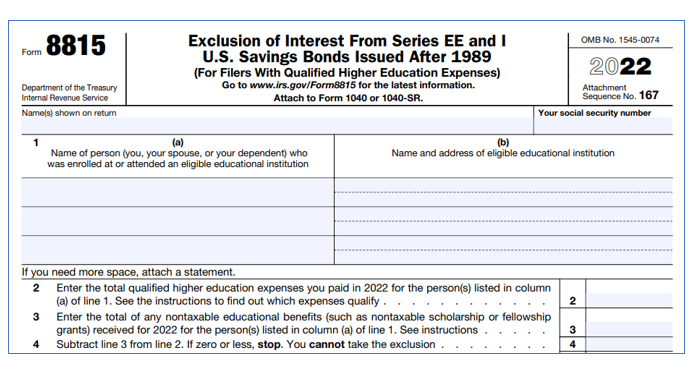 Form 8815 (Education Savings Bond Program)